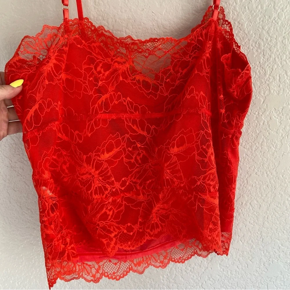 NEW Free People Lacey Essential Red Cami